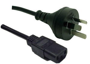 Commercial photography: Power Cord 10A/250V IEC (F) to 3 Pin Power (M) 1m