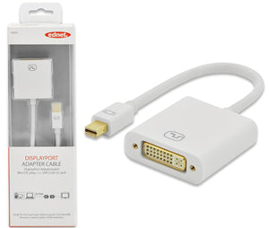 Commercial photography: Ednet mini DisplayPort (M) to DVI-D (F) Adapter Cable