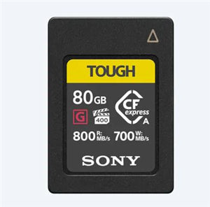 Commercial photography: Sony CEAG80T Tough CFexpress card 80GB