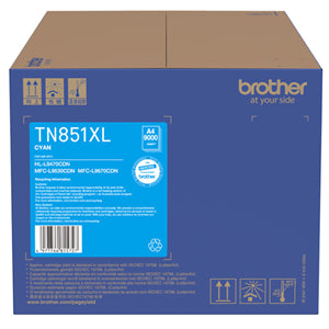 Commercial photography: Brother TN851XLC Cyan High Capacity Toner