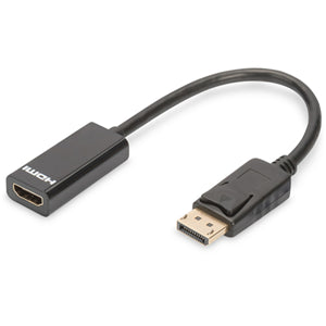 Commercial photography: Ednet DisplayPort v1.2 (M) to HDMI Type A (F) 0.15m Adapter Cable