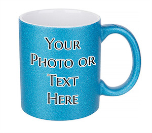 11oz Glitter Mug (Blue)