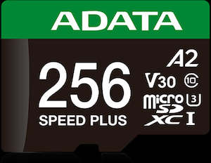 ADATA Speed Plus microSDXC UHS-I U3 A2 V30 Card with Adapter 256GB