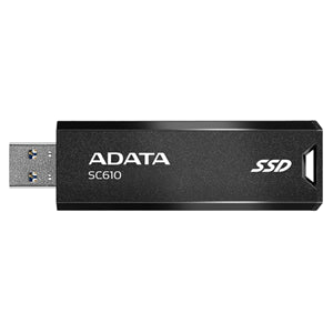 Commercial photography: ADATA SC610 Retractable USB3.2 Gen 2 2TB External SSD 5yr wty