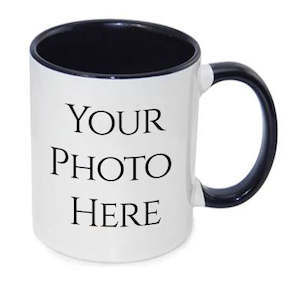 Commercial photography: 11oz INNER COLOURED MUG BLACK