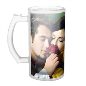 16oz FROSTED GLASS BEER MUG