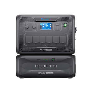 Commercial photography: Bluetti Ac300 + B300 K Expandable Home & Portable Power Station | 3000 W (6000 W Surge) 2765 Wh