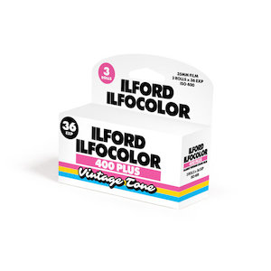 ILFORD ILFOCOLOR Vintage Tone 400 Plus 35mm Film 3 ROLLS x 36 EXP