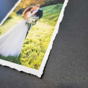 Picture framing: Deckled Edge Print