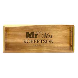 Serving Tray - Large - Mr & Mrs