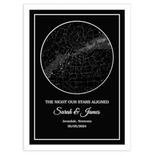 Star Map - Classic - Black