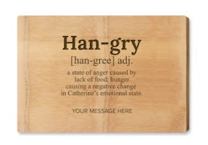 Chopping Board - Premium - Hangry With Name