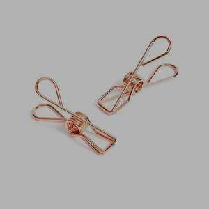 High Quality Marine Grade Rose Gold Stainless Steel Clothes Pegs (Pack of 20) - Mama Bear