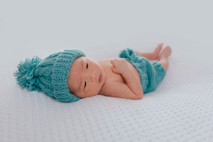 Baby wear: Organic NZ Merino Beanie - Mama Bear