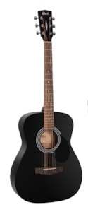 Cort AF510WB Black Satin Concert Acoustic Guitar