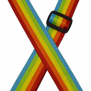 Rainbow Webbing Ukulele Strap