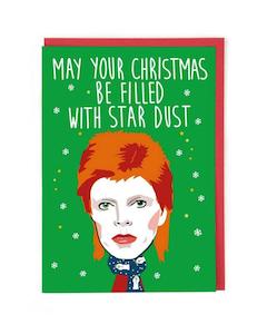 Cath Tate - David Bowie-Star Dust - Christmas Card