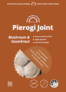 Vegan Mushroom & Sauerkraut Pierogi