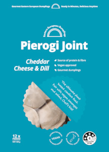 Food wholesaling: Vegan Cheddar Cheese & Dill Pierogi