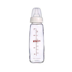 Baby wear: Flexible Peristaltic Nipple Nursing Glass 240ml (M)