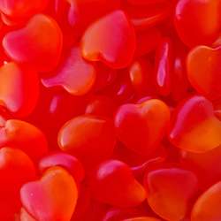 Gummy Peach Hearts