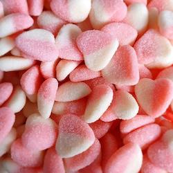 Pink & White Hearts