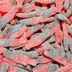 Sour Raspberry Cola Bottles