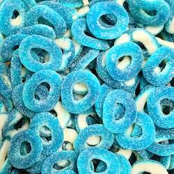 Sour Blue Raspberry Rings