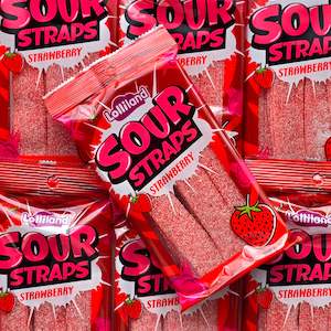 Confectionery: Sour Straps - Strawberry