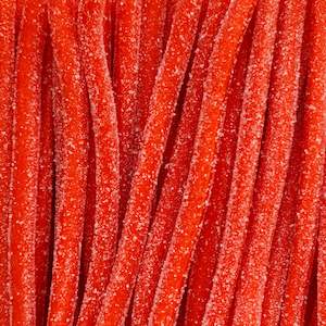 Confectionery: Sour Strawberry Blowpipes