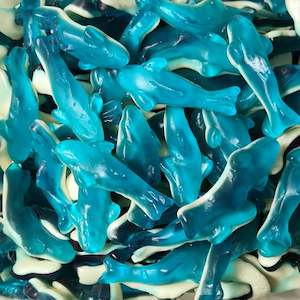 Blue & White Gummy Sharks