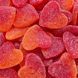 Confectionery: Damel Sugared Peach Hearts