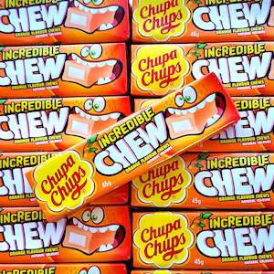 Confectionery: Chupa Chups Incredible Chew - Orange