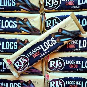 RJ's Licorice Choc Logs 3 pack