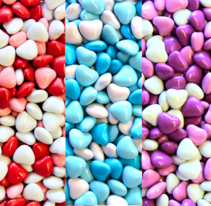 Candy Coated Choc Hearts - Seconds