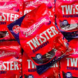 Confectionery: RJ's Fabulicious Twister Raspberry