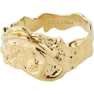 Blossom Recycled Organic Shaped Ring - Gold Plated