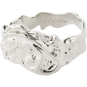 Blossom Recycled Organic Shaped Ring - Silver Plated