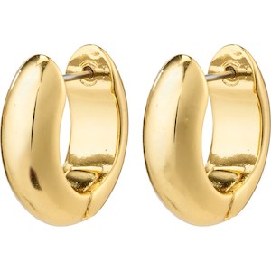 Mine Recycled Chunky Huggie Hoops - Gold Plated