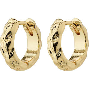 Carla Recycled Huggie Hoop Earrings - Gold Plated