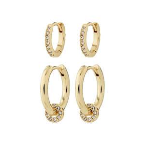 Scottie Recycled Earrings 2-In-1 Set - Gold Plated