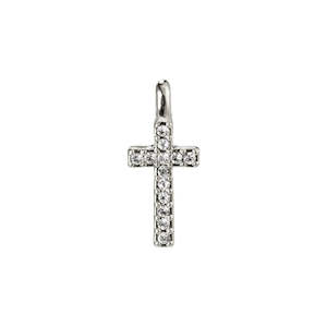 Charms Cross Pendant - Silver Plated