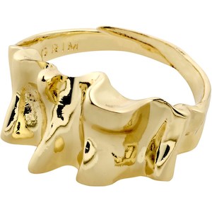 Willpower Recycled Sculptural Ring - Gold Plated