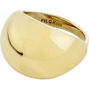 Gold Jewellery: Alexane Recycled Statement Ring - Gold Plated