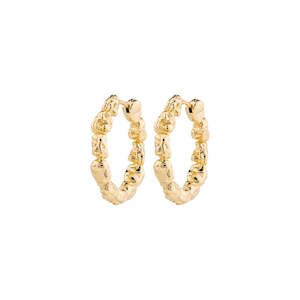 Tide Recycled Hoop Earrings - Gold Plated