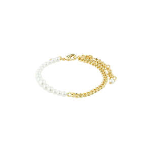 Gold Jewellery: Relando Beaded Bracelet - Gold Plated