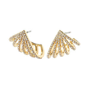 Priscilla Earrings - Gold Plated - Crystal