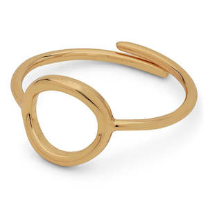 Lulu Pi Ring - Circle - Gold Plated