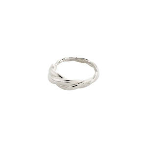 Rings 1: Jonna Twirl Deco Ring - Silver Plated