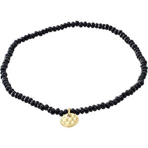 Indie Bracelet - Gold Plated - Black